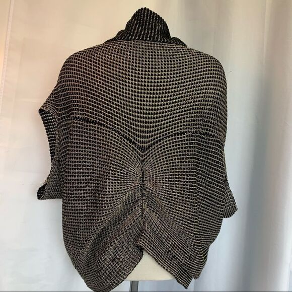 Calvin Klein Gold Black Openfront Cardigan Size M - Picture 3 of 7